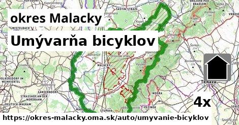 Umývarňa bicyklov, okres Malacky