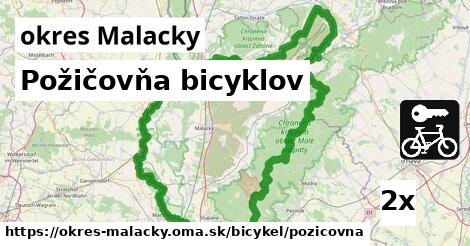 Požičovňa bicyklov, okres Malacky