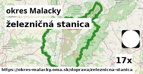 železničná stanica, okres Malacky