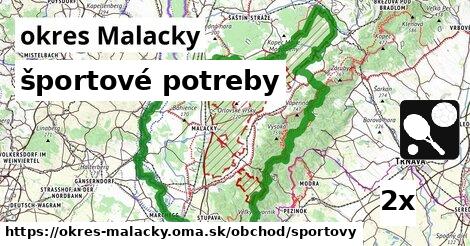 športové potreby, okres Malacky