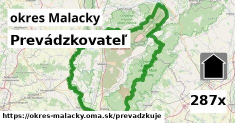 prevádzkovateľ v okres Malacky