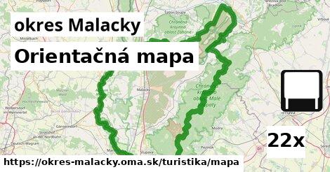 Orientačná mapa, okres Malacky