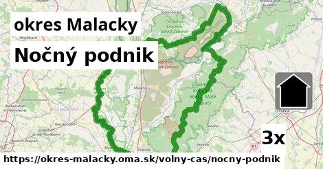 Nočný podnik, okres Malacky