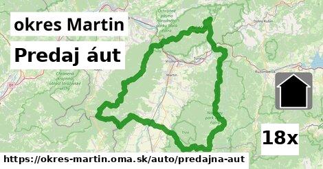 Predaj áut, okres Martin