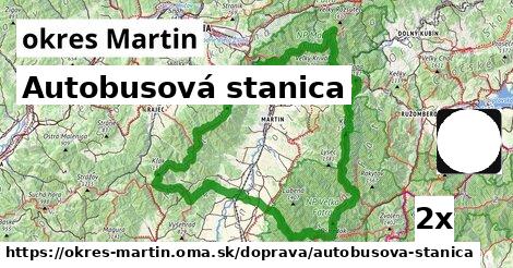 Autobusová stanica, okres Martin