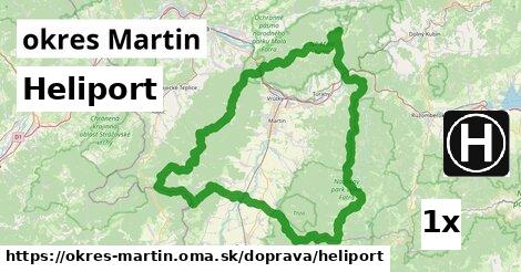 heliport v okres Martin