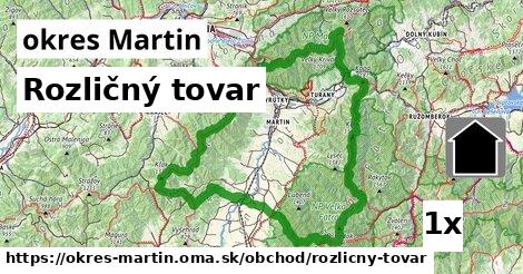 Rozličný tovar, okres Martin