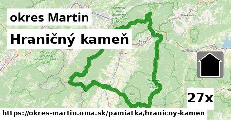 Hraničný kameň, okres Martin