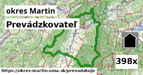 prevádzkovateľ v okres Martin