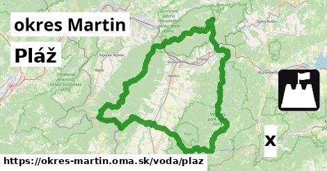 Pláž, okres Martin