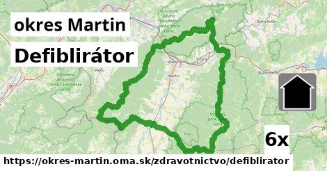Defiblirátor, okres Martin