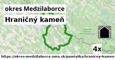 Hraničný kameň, okres Medzilaborce