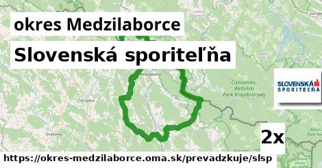 Slovenská sporiteľňa, okres Medzilaborce