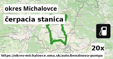 čerpacia stanica, okres Michalovce