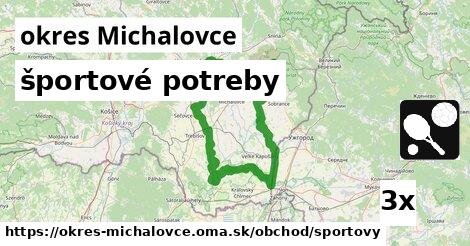 športové potreby, okres Michalovce