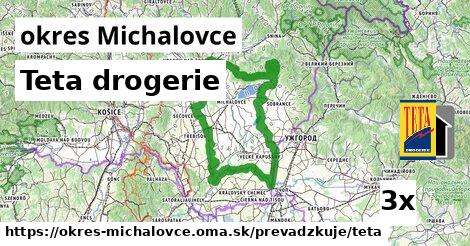 Teta drogerie, okres Michalovce