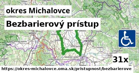 Bezbarierový prístup, okres Michalovce