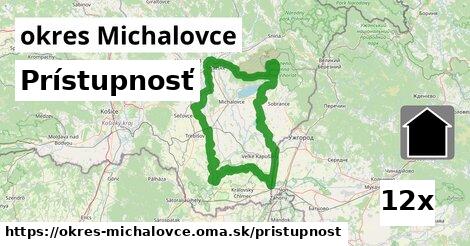 prístupnosť v okres Michalovce