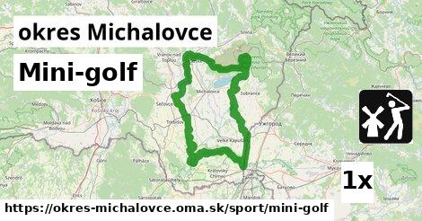 Mini-golf, okres Michalovce