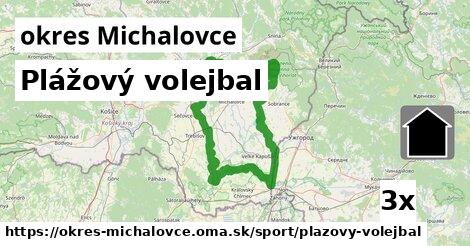 Plážový volejbal, okres Michalovce