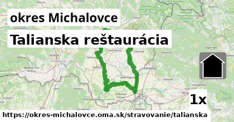 Talianska reštaurácia, okres Michalovce