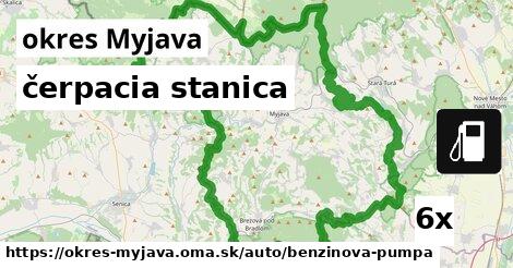 čerpacia stanica, okres Myjava