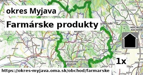 Farmárske produkty, okres Myjava