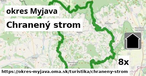 Chranený strom, okres Myjava