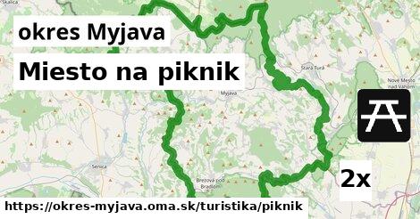 Miesto na piknik, okres Myjava