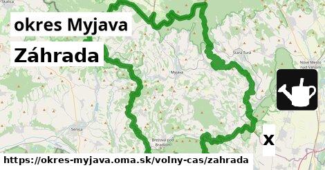 Záhrada, okres Myjava