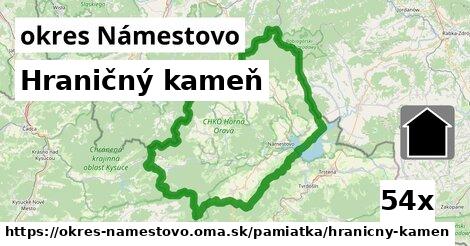 Hraničný kameň, okres Námestovo