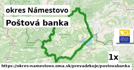 Poštová banka, okres Námestovo