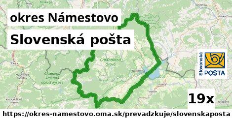 Slovenská pošta, okres Námestovo