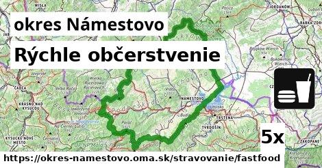 Rýchle občerstvenie, okres Námestovo