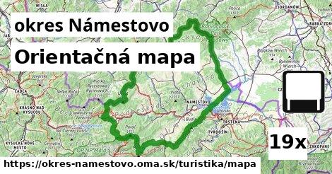 Orientačná mapa, okres Námestovo