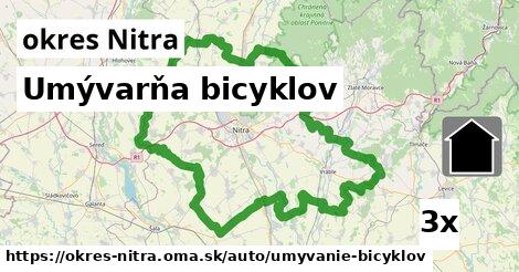 Umývarňa bicyklov, okres Nitra