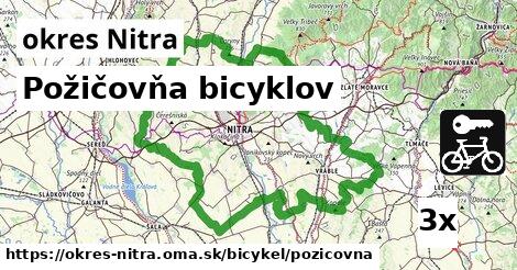 Požičovňa bicyklov, okres Nitra