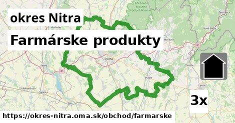 Farmárske produkty, okres Nitra