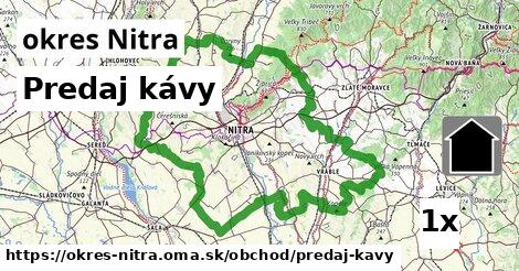 Predaj kávy, okres Nitra