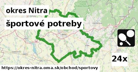 športové potreby, okres Nitra