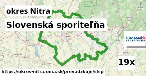 Slovenská sporiteľňa, okres Nitra