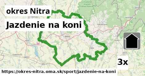 Jazdenie na koni, okres Nitra