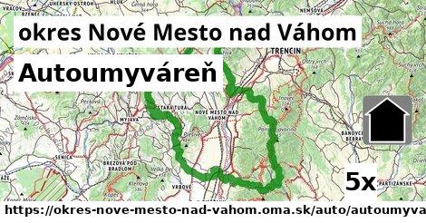 Autoumyváreň, okres Nové Mesto nad Váhom