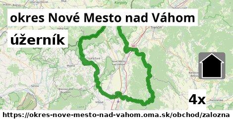 úžerník v okres Nové Mesto nad Váhom