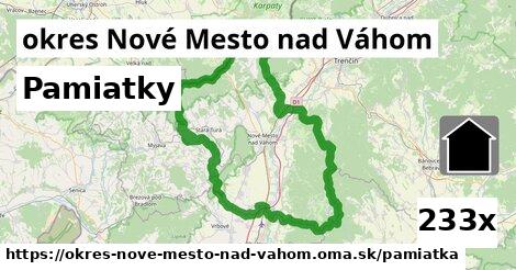 pamiatky v okres Nové Mesto nad Váhom