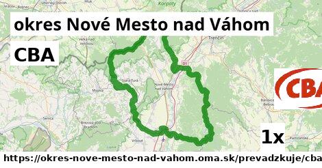 CBA, okres Nové Mesto nad Váhom