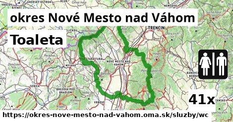 Toaleta, okres Nové Mesto nad Váhom