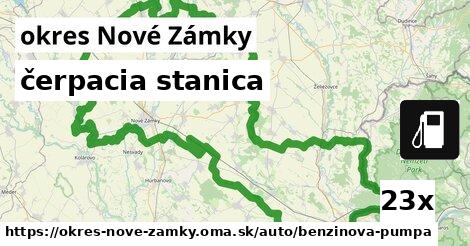 čerpacia stanica, okres Nové Zámky