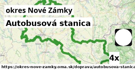 Autobusová stanica, okres Nové Zámky