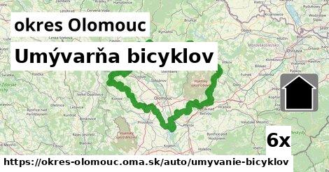 Umývarňa bicyklov, okres Olomouc